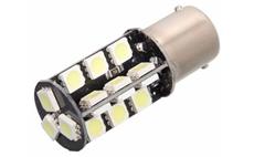 Žárovka 27 SMD LED 12V Ba15S s rezistorem CAN-BUS ready bílá