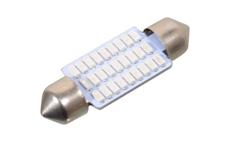 Žárovka 27 SMD LED 12V suf. SV8.5 38mm modrá