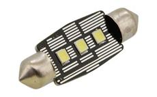 Žárovka 3 LED SMD 12V  suf.11X38 SV8.5 NEW-CAN-BUS bílá 2ks