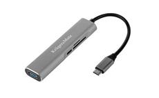 Adaptér KRUGER & MATZ KM0390 (HUB) USB C na port HDMI / USB3.0 / SD / MicroSD