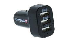 Autoadaptér SWISSTEN 12-24V 3x USB 5,2A