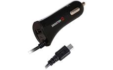 Autoadaptér SWISSTEN 12-24V USB + micro USB kabel 120cm 2,4A 