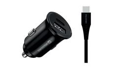 Autoadaptér SWISSTEN 12-24V PRO Samsung Super Fast Charging 25 W + kabel USB-C/USB-C 1,2 m