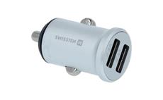 Autoadaptér SWISSTEN 12-24V 2x USB 2,4A Power Delivery D3.0 černý