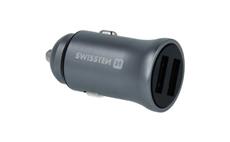 Autoadaptér SWISSTEN 12-24V 2x USB 4,8A