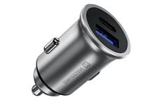 Autoadaptér SWISSTEN 12-24V Power Delivery USB-C + Quick Charge 3.0 36W