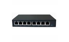 ADEX ADS108GRP-1PO Reverzní PoE Switch 8x Gbit Port (1x poe out), Web Managed, Metal