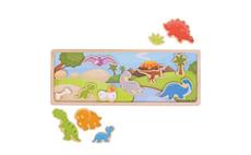 Bigjigs Toys magnetické puzzle dinosauři 