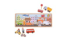 Bigjigs Toys Magnetické puzzle město 