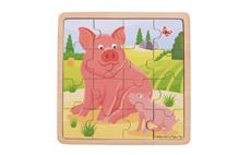 Bigjigs Toys puzzle - Prasátko se selátkem 