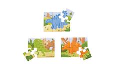 Bigjigs Toys Puzzle 3v1 dinosauři 